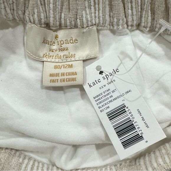 NEW Kate Spade Metallic Pleated Mini Skirt Toddler Girls 12M Holiday - Picture 2 of 3